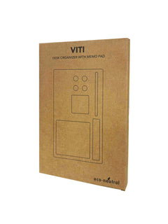 Custom Printed Viti - Eco - Neutral Desk Organizer | Logo Branding Corporate Gift | UAE Delivery | Yalla Printing UAE