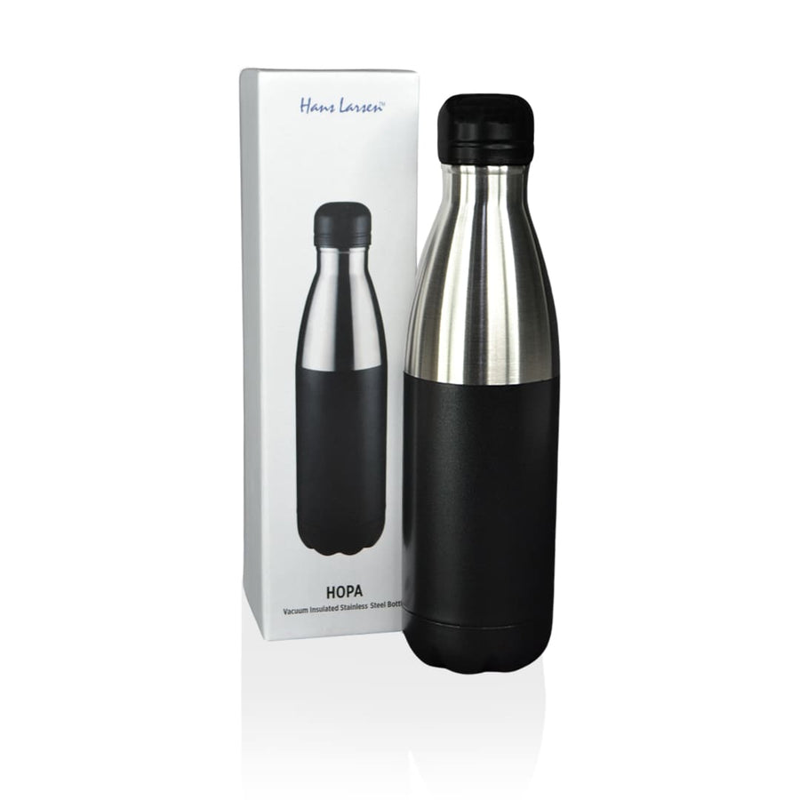 Custom Printed Hopa - Hans Larsen Double Wall Stainless Steel Water Bottle - Stainless Steel | Exhibitions, Conferences, Corporate Events | Yalla Printing UAE