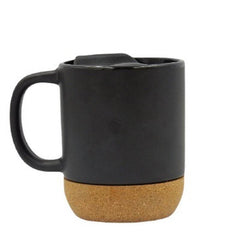Custom Printed Lucca - Giftology Ceramic Mug With Cork And Lid - Ceramic | Exhibitions, Conferences, Corporate Events | Yalla Printing UAE
