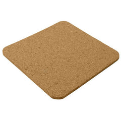 Custom Printed Terevi - Eco - Neutral Set Of 4 Cork Coasters With Cork Stand | Exhibitions, Conferences, Corporate Events | Yalla Printing UAE