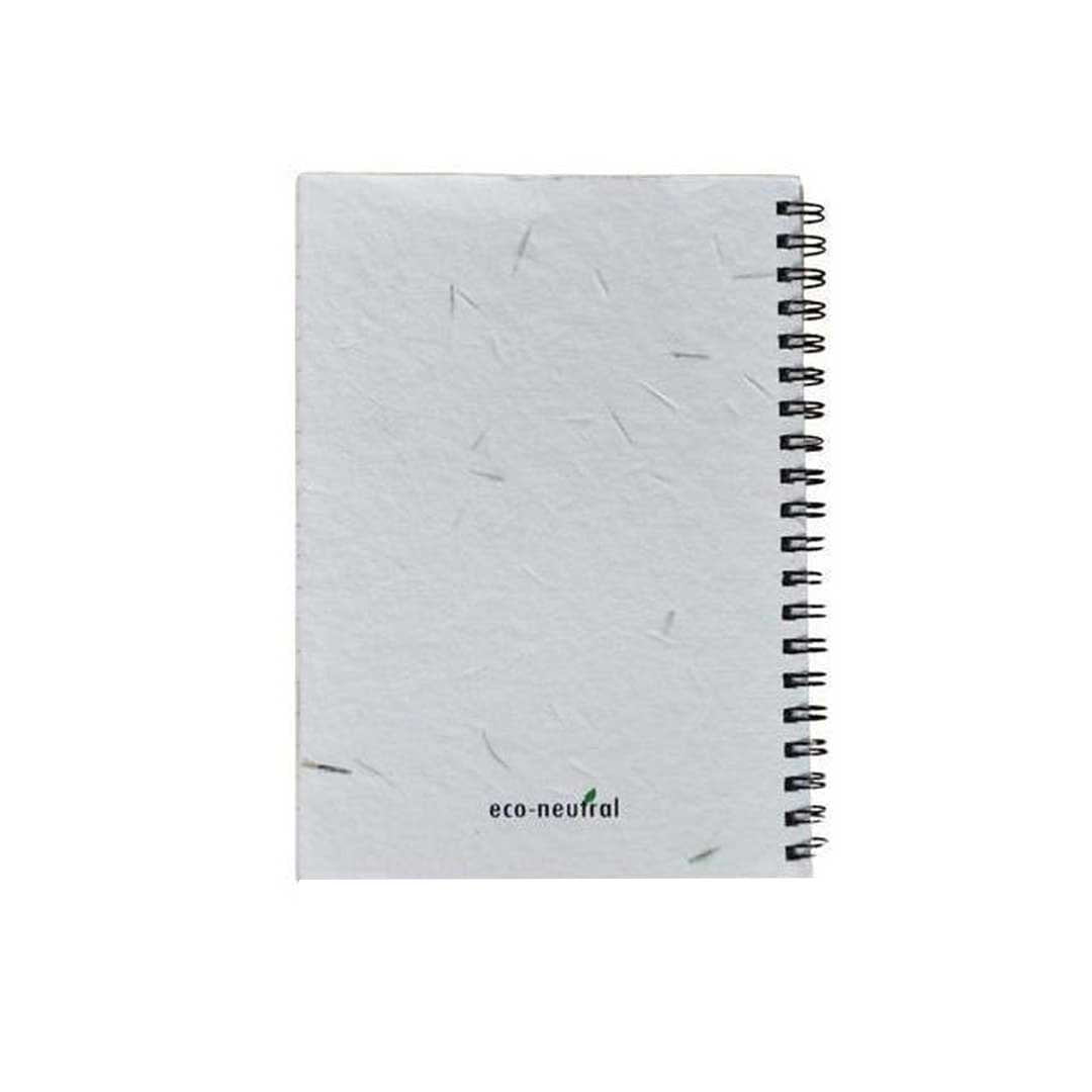 Custom Printed Lugo - Eco - Neutral® B6 Soft Cover Handmade Seed Paper Spiral Notebook | Exhibitions, Conferences, Corporate Events | Yalla Printing UAE