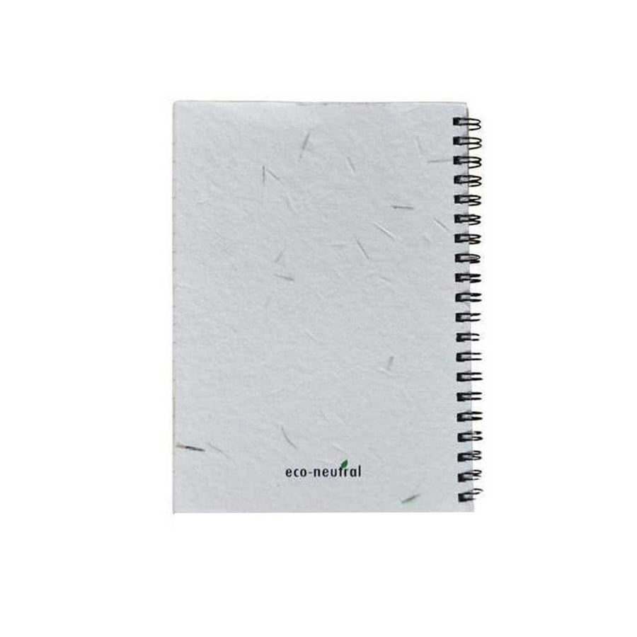 Custom Printed Lugo - Eco - Neutral® B6 Soft Cover Handmade Seed Paper Spiral Notebook | Exhibitions, Conferences, Corporate Events | Yalla Printing UAE
