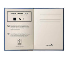 Custom Printed Dali - Eco - Neutral Denim Paper Cover A5 Notebook | Exhibitions, Conferences, Corporate Events | Yalla Printing UAE