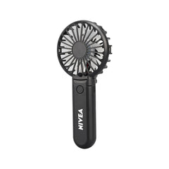 ROTO - Rechargeable Handheld Fan with Foldable Desk Stand - Black