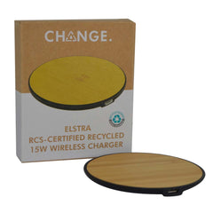 Wireless Chargers – ELSTRA – CHANGE Collection RCS Recycled 15W Wireless Charger | Custom Packaging Printing | Free Design Support | Yalla Printing UAE