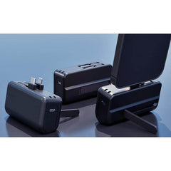 Custom Printed CAPSULE - @memorii® 4500mAh Mini Powerbank with Inbuilt Cable and Phone Stand | Exhibitions, Conferences, Corporate Events | Yalla Printing UAE