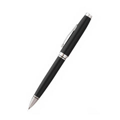 Custom Printed Coventry Black Lacquer With Polished Chrome Appointments Ballpoint Pen (Blue Ink) | Logo Branding Corporate Gift | UAE Delivery | Yalla Printing UAE