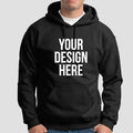 Custom Black Hoodie with Personalized Design