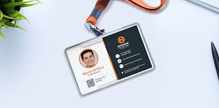 Employee ID Card with Card Holder & Custom Printed Lanyard | Yalla Printing