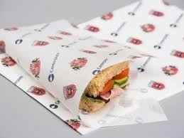 Custom Sandwich Paper – 1 Color, 1-Sided Print with Food Grade Ink (34x32 cm) | Yalla Printing - Yalla Printing