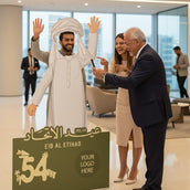 UAE National Day Male Foam Board Cutout – 160 × 100 cm | Custom 54th Eid Al Etihad Selfie Standee | Yalla Printing UAE