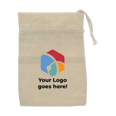 Drawstring Cotton Pouch Bags | Logo Branding Bag – Yalla Printing UAE