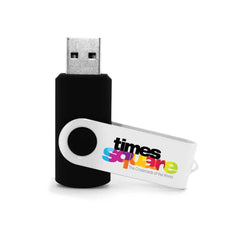 White Swivel USB Flash Drives | Professional Business Printing | Free Design Support | Yalla Printing UAE