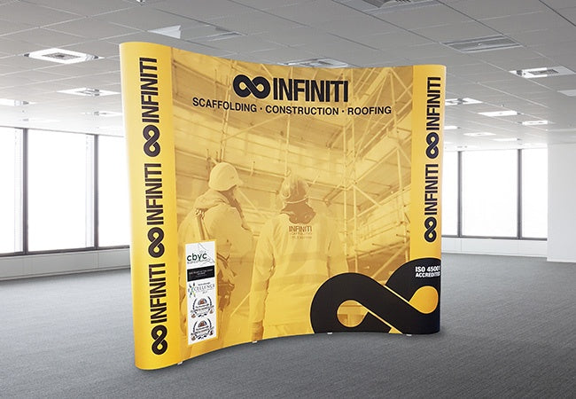 3x3m Pop-Up Display – Portable Exhibition Stand with Full-Color Custom Graphics | Yalla Printing