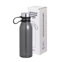 rPET Transparent Bottle 800ml Stainless Steel Lid with Carry Handle | Custom Packaging Printing | Free Design Support | Yalla Printing UAE