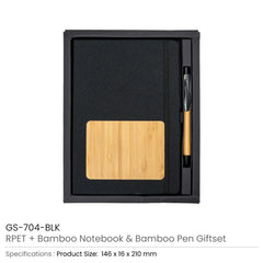 Bamboo Pens – rPET and Bamboo Notebook with Pen Gift Sets | Custom Packaging Printing | Free Design Support | Yalla Printing UAE