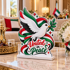 UAE National Day United in Peace Dove Table Decoration