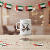 UAE National Day Mug – 54th Eid Al Etihad Edition | Ceramic Souvenir Mug with National Emblem Print | Yalla Printing UAE