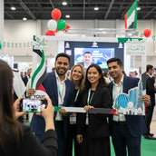 UAE National Day Horizontal Selfie Frame – 120 × 80 cm | “United in Our Journey” 54th Eid Al Etihad Foam Board Photo Booth Frame | Yalla Printing UAE