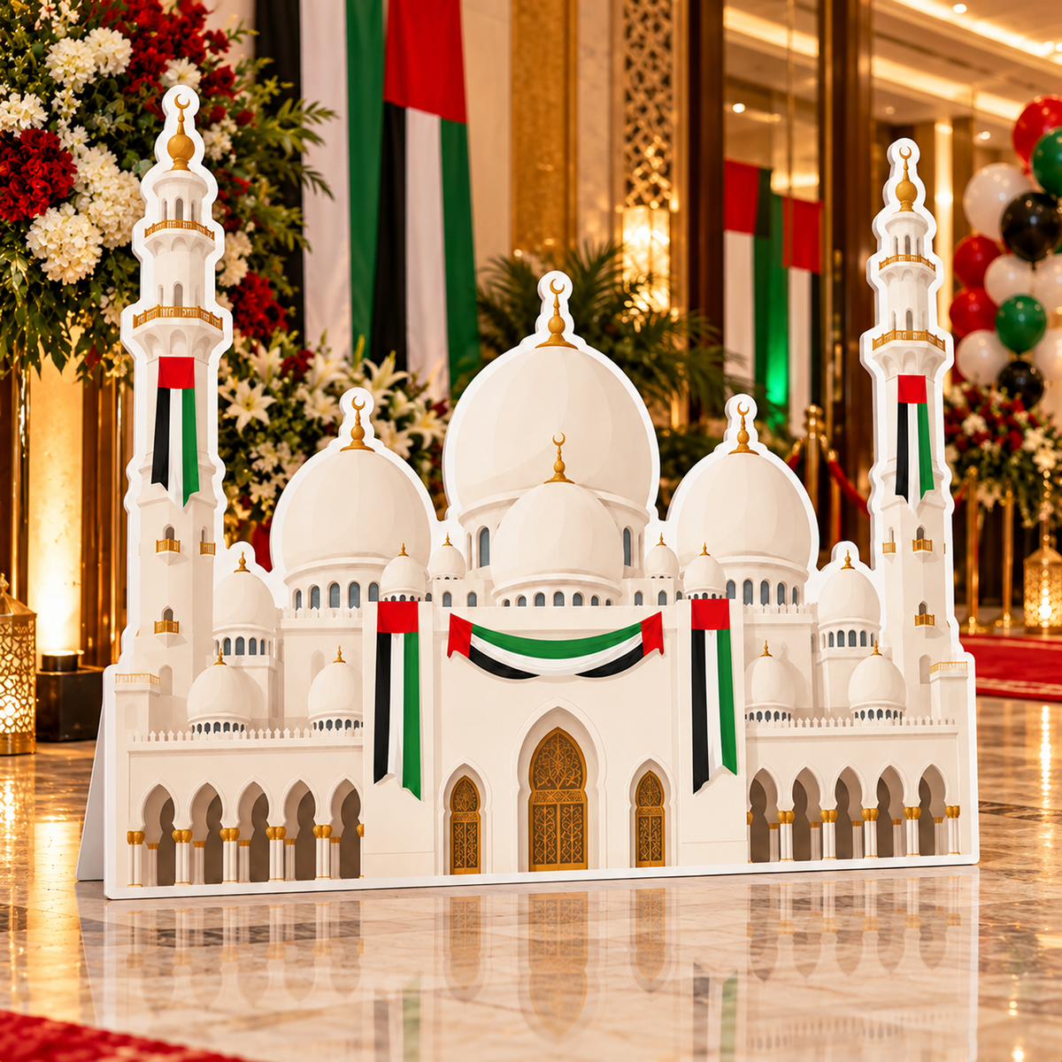 UAE National Day Sheikh Zayed Grand Mosque Cutout