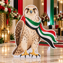 UAE National Day Falcon with Flag Scarf Cutout – view 3