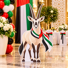 UAE National Day Arabian Oryx Heritage Cutout – view 3
