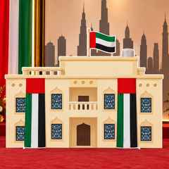 UAE National Day Heritage Building & Flags Cutout