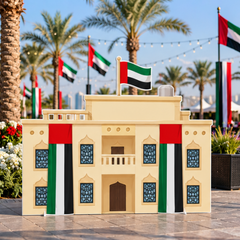 UAE National Day Heritage Building & Flags Cutout – view 3