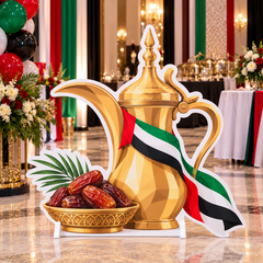 UAE National Day Golden Dallah & Dates Cutout – view 2