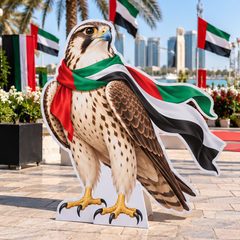 UAE National Day Falcon Flag Scarf Cutout