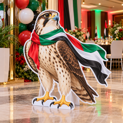UAE National Day Falcon Flag Scarf Cutout – view 3