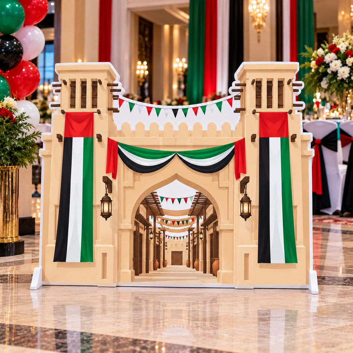 UAE National Day Heritage Souk Gateway Cutout