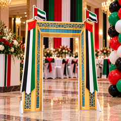 UAE National Day Gold Heritage Entrance Arch – view 2