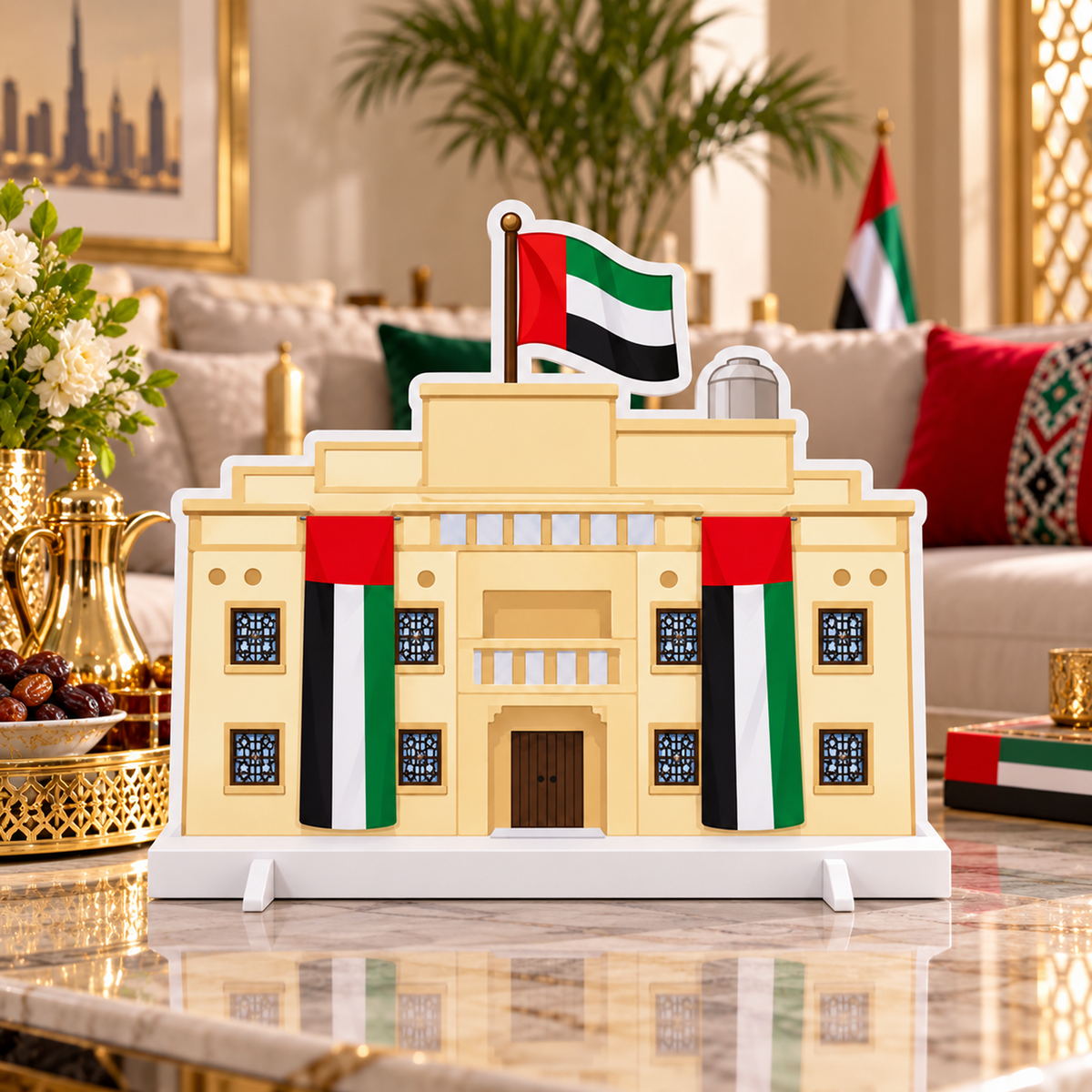 UAE National Day Heritage Palace Tabletop Model