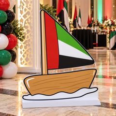 UAE National Day Heritage Dhow Boat Cutout – view 2