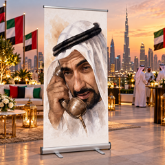 UAE National Day Heritage Telephone Roll-Up Banner