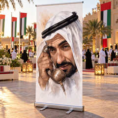 UAE National Day Heritage Telephone Roll-Up Banner – view 2