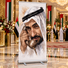 UAE National Day Heritage Telephone Roll-Up Banner – view 3