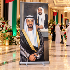 UAE National Day Leadership Double Portrait Roll-Up Banner – view 2