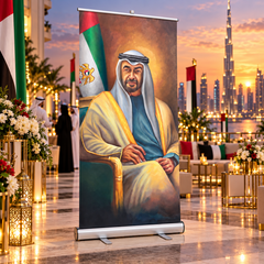 UAE National Day Traditional Leadership Art Roll-Up Banner