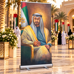 UAE National Day Traditional Leadership Art Roll-Up Banner – view 2