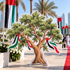 UAE National Day Ghaf Tree & Ribbon Cutout